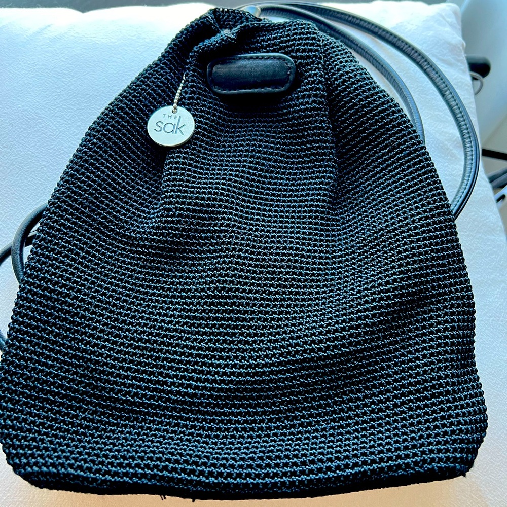 The Sak Crocheted Leather Drawstring Boho